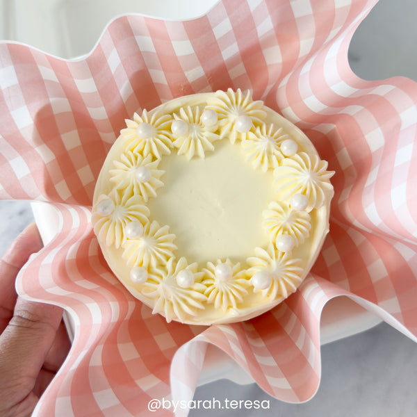 Simply Making Pink Gingham Printed Greaseproof Liners x 50