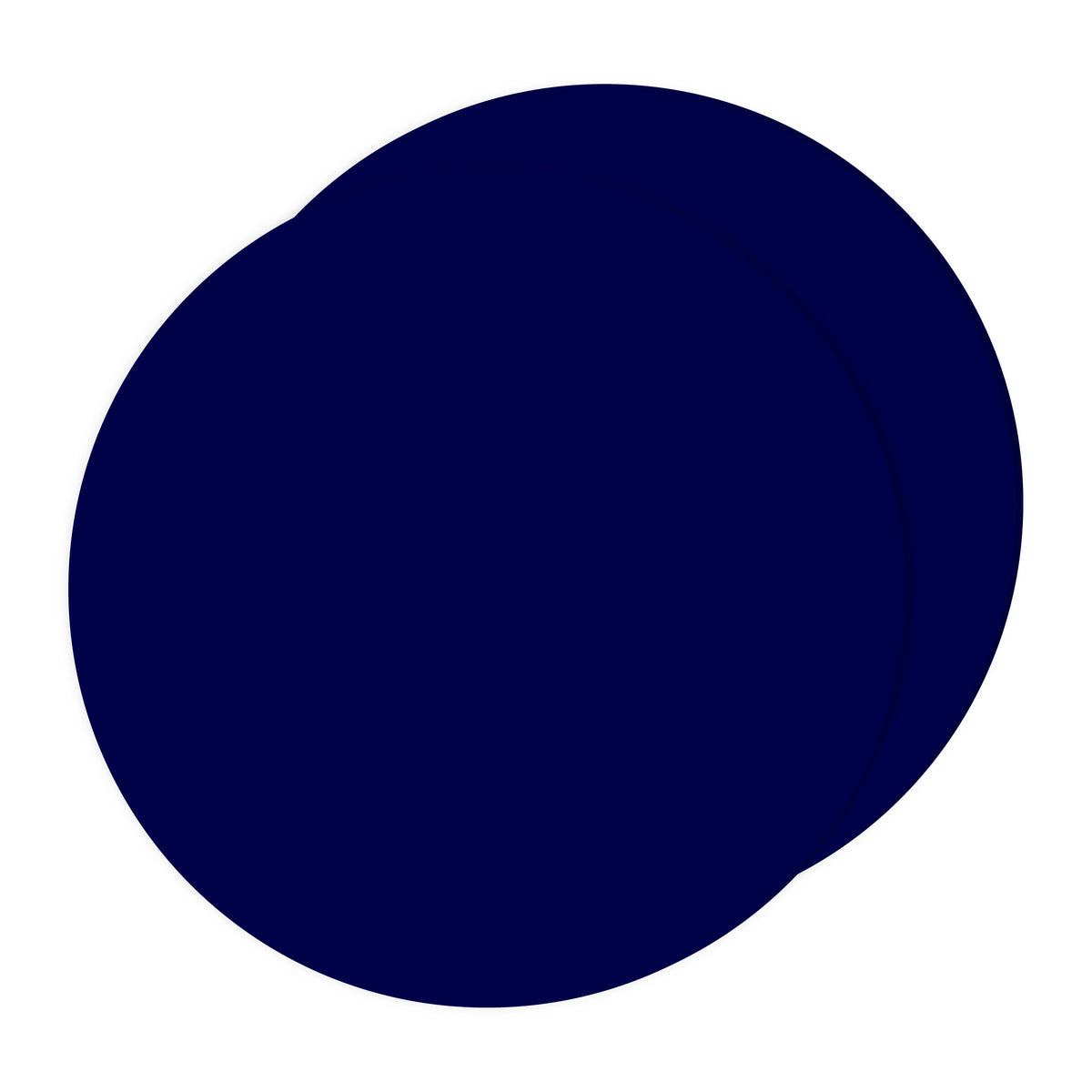 Choctastique Dark Blue Ganache Plate - Set of 2