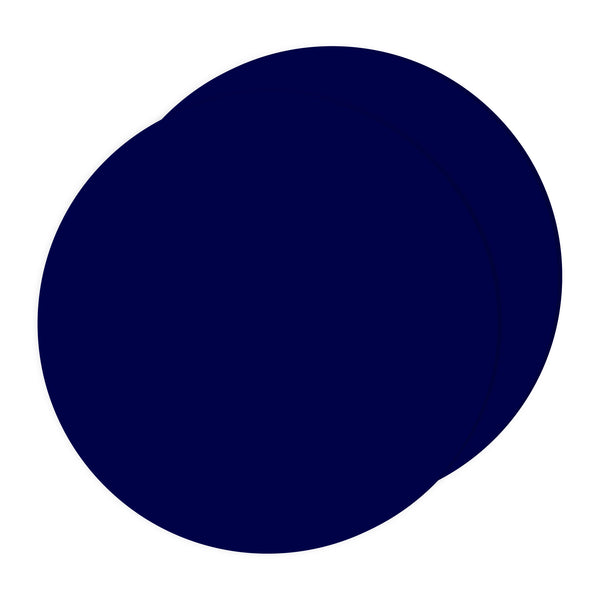 Choctastique Dark Blue Ganache Plate - Set of 2