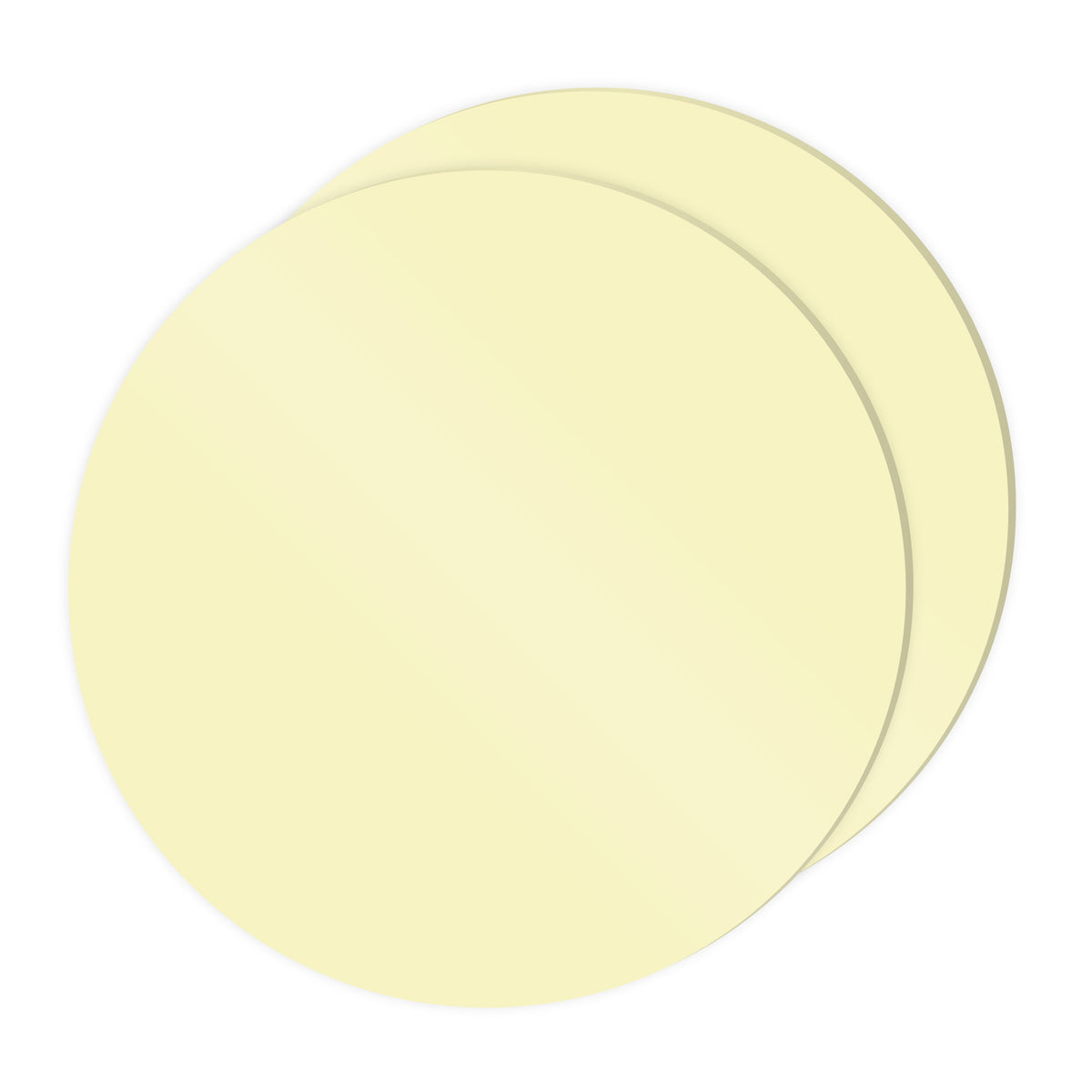 Choctastique Pastel Yellow Ganache Plate - Set of 2
