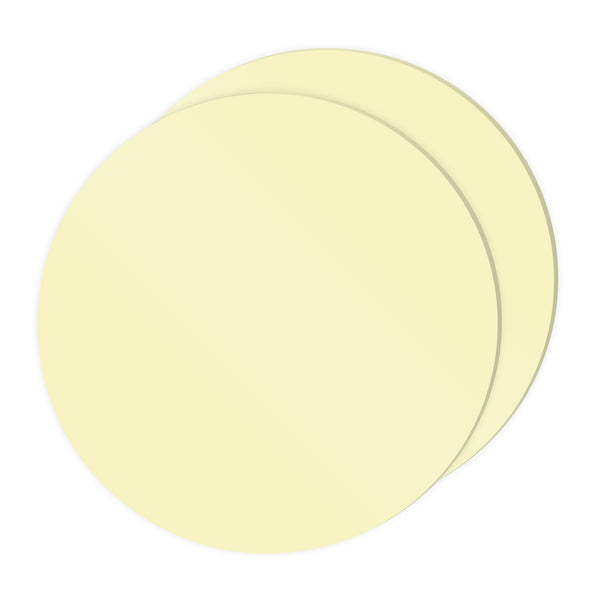 Choctastique Pastel Yellow Ganache Plate - Set of 2