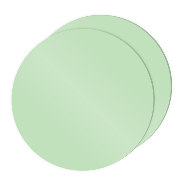 Choctastique Pastel Green Ganache Plate - Set of 2
