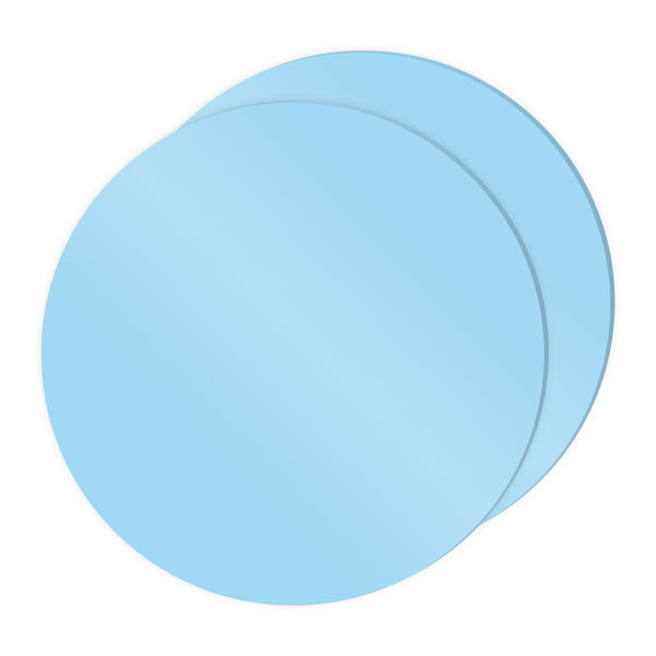 Choctastique Baby Blue Ganache Plate - Set of 2
