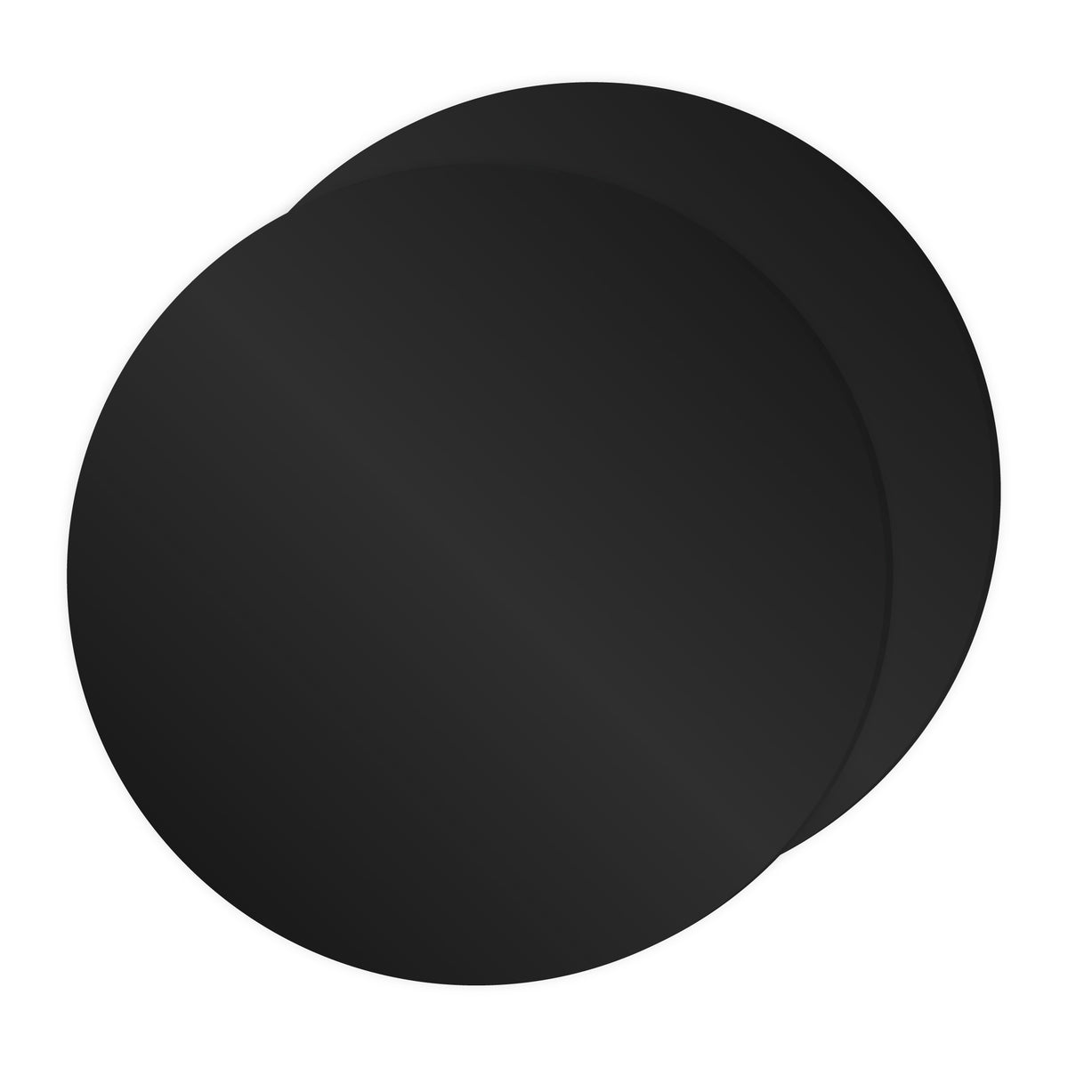 Choctastique Black Ganache Plate - Set of 2