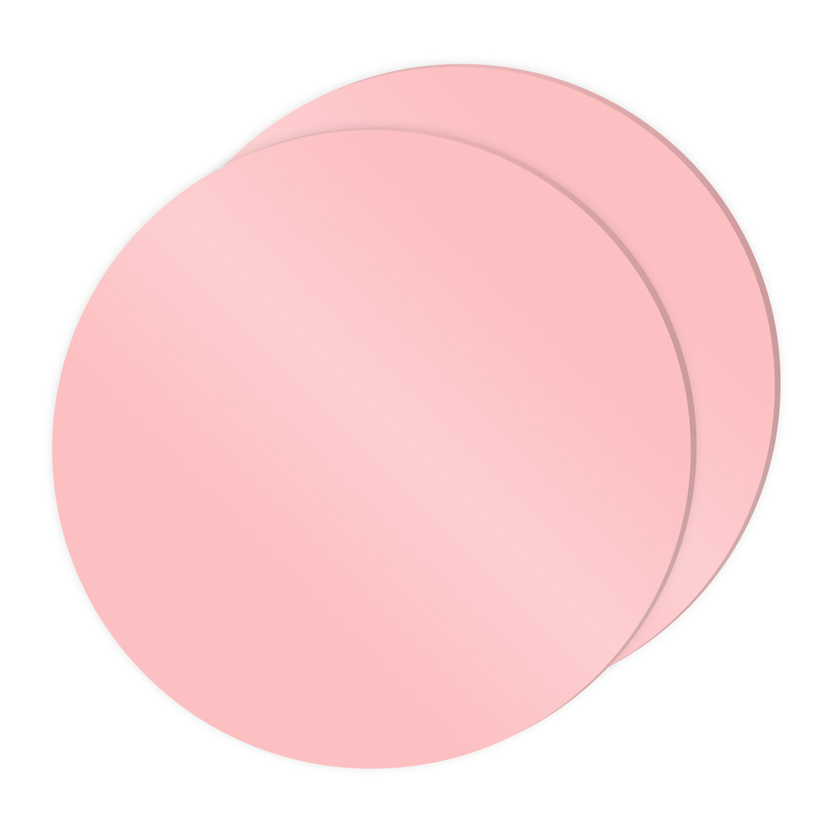 Choctastique Baby Pink Ganache Plate - Set of 2