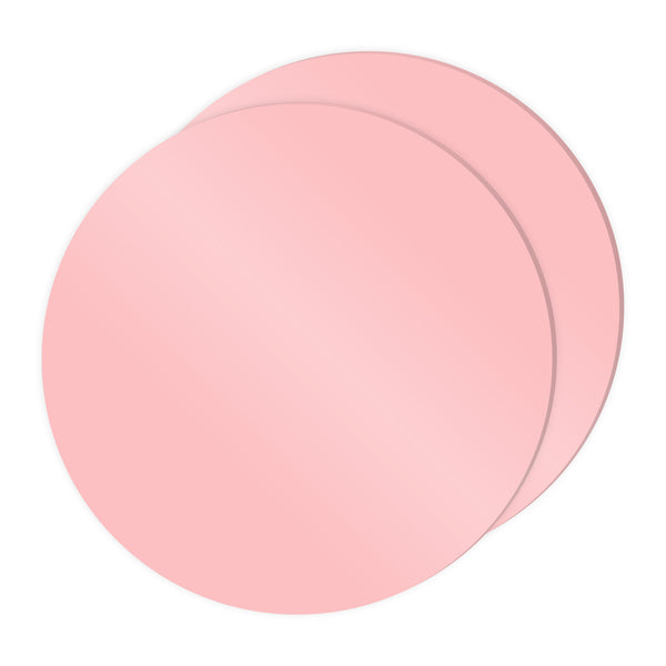 Choctastique Baby Pink Ganache Plate - Set of 2