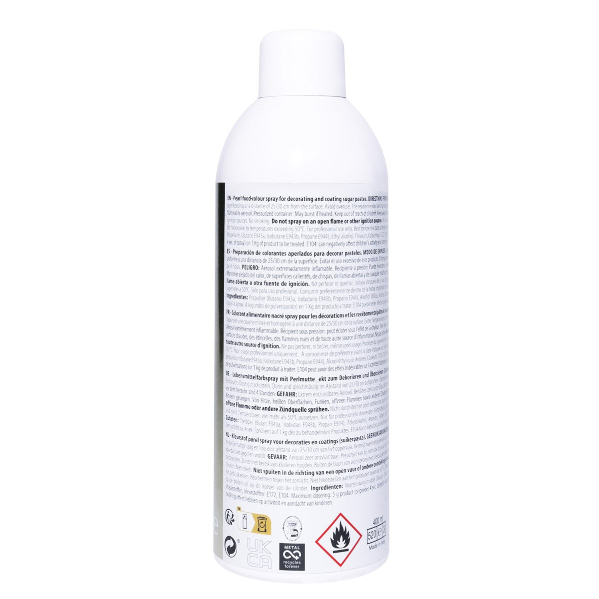 PME Gold Edible Lustre Spray Icing Colouring