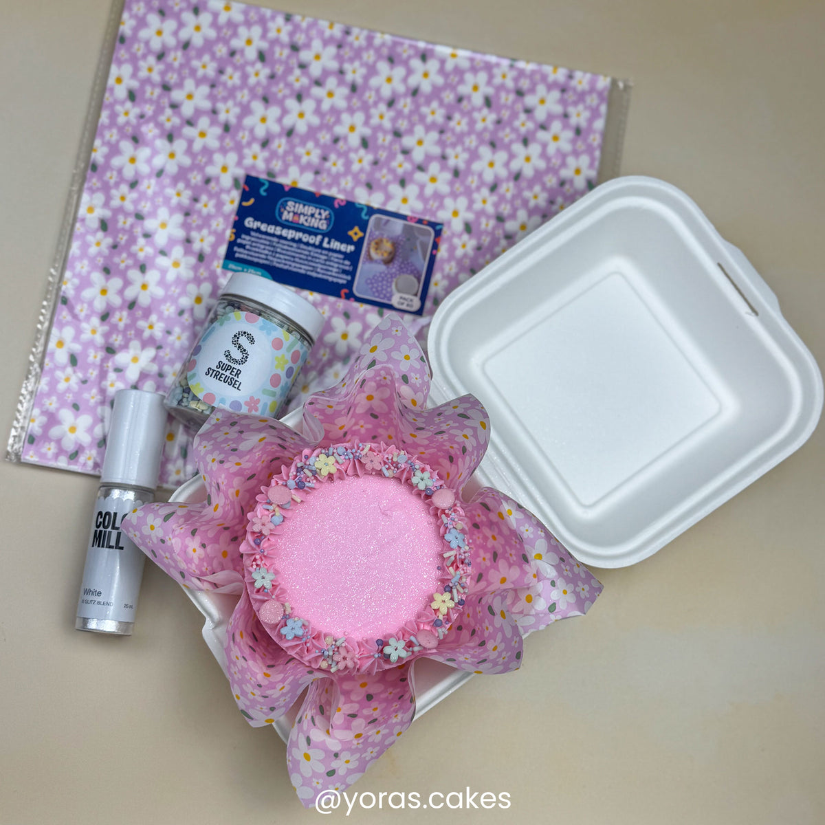 Simply Making Spring Flowers Printed Greaseproof Liners x 50