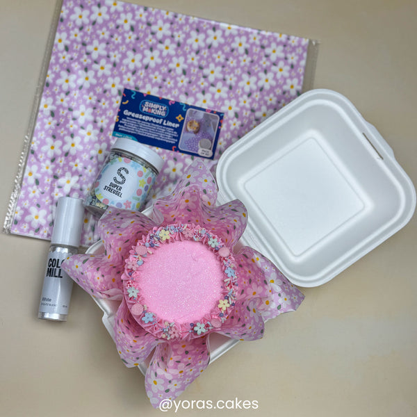 Simply Making Spring Flowers Printed Greaseproof Liners x 50