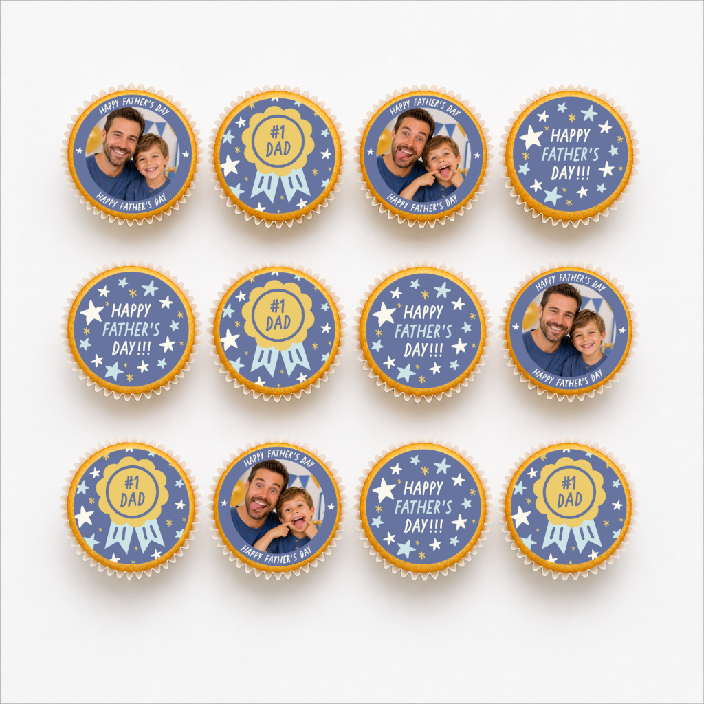 The Cake Decorating Company Father's Day Cupcake Edible Photo Set 1
