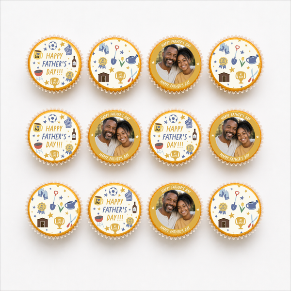 The Cake Decorating Company Father's Day Cupcake Edible Photo Set 4