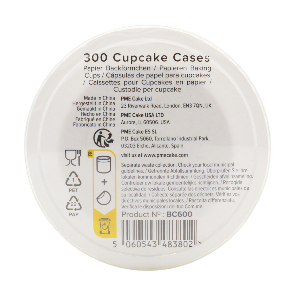 PME White Cupcake Cases x 300