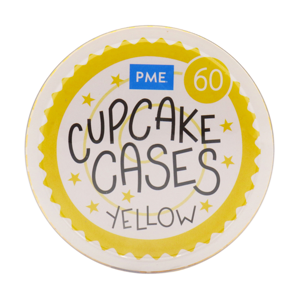 PME Yellow Cupcake Cases x 60