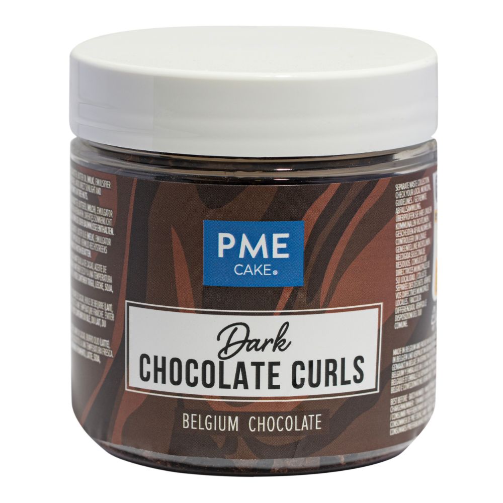 PME Dark - Belgian Chocolate Curls 85g