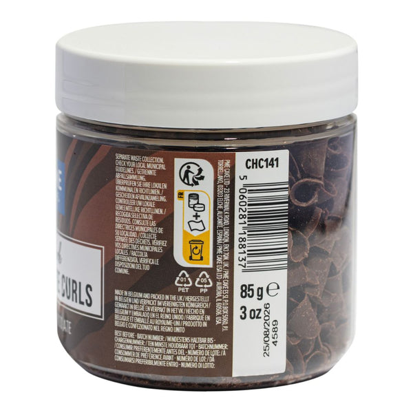 PME Dark - Belgian Chocolate Curls 85g