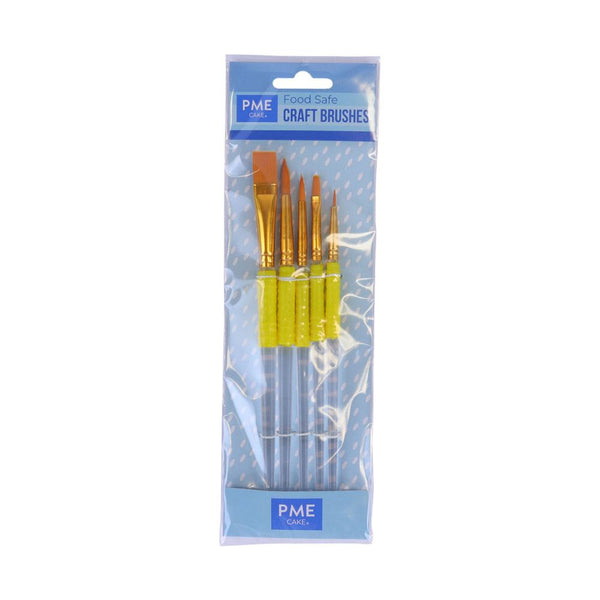 PME Fine Tip Craft Paint Brush Set Of 5