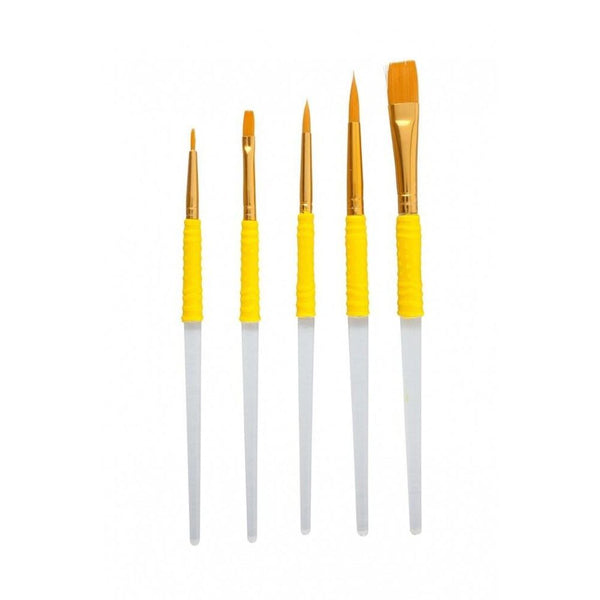 PME Fine Tip Craft Paint Brush Set Of 5