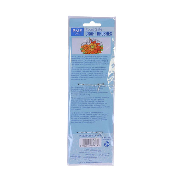 PME Fine Tip Craft Paint Brush Set Of 5
