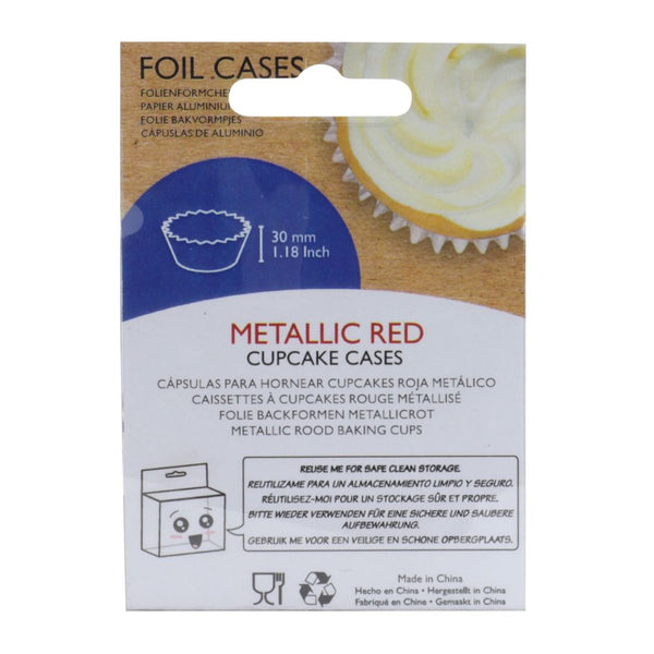 PME Metallic Red Cupcake Cases x 30