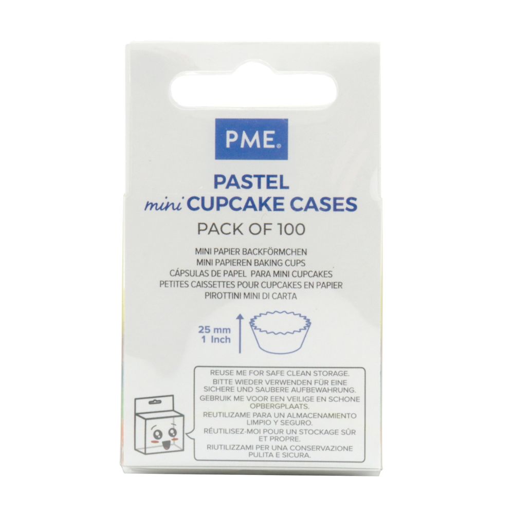 PME Mini Pastel - Baking Cases - Pack of 100