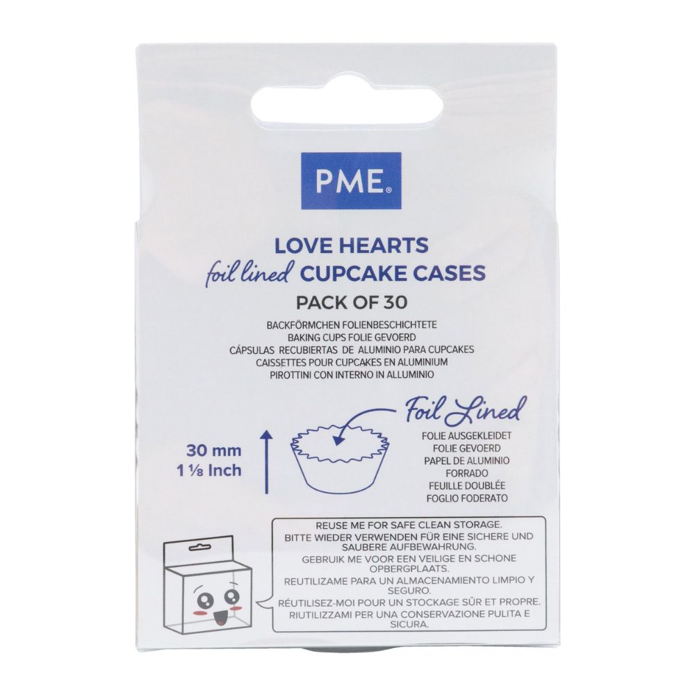 PME Love Hearts Cupcake Cases x 30