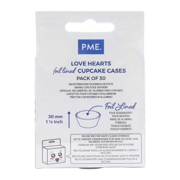 PME Love Hearts Cupcake Cases x 30
