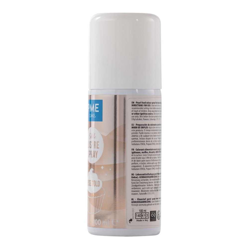PME Rose Gold - Edible Lustre Spray Icing Colouring 100ml