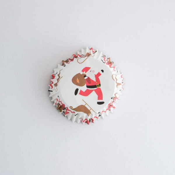 PME Santa & Sleigh Foil Lined Cupcake Cases x 30