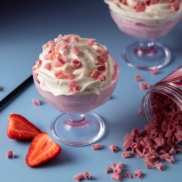 PME Strawberry - Belgian Chocolate Curls 85g