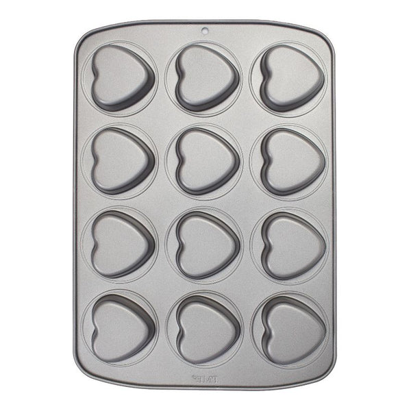 PME 12 Cup Mini Heart Non-Stick Baking Pan