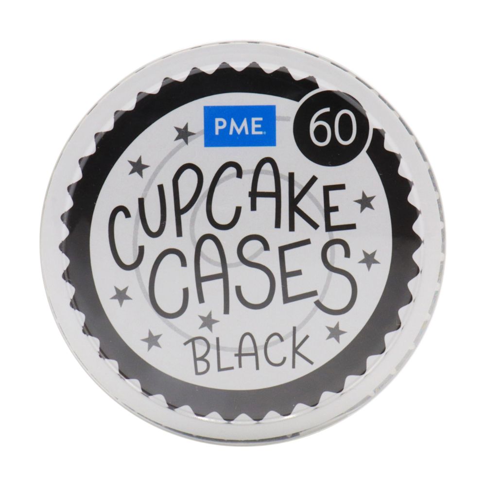 PME Black Cupcake Cases x 60