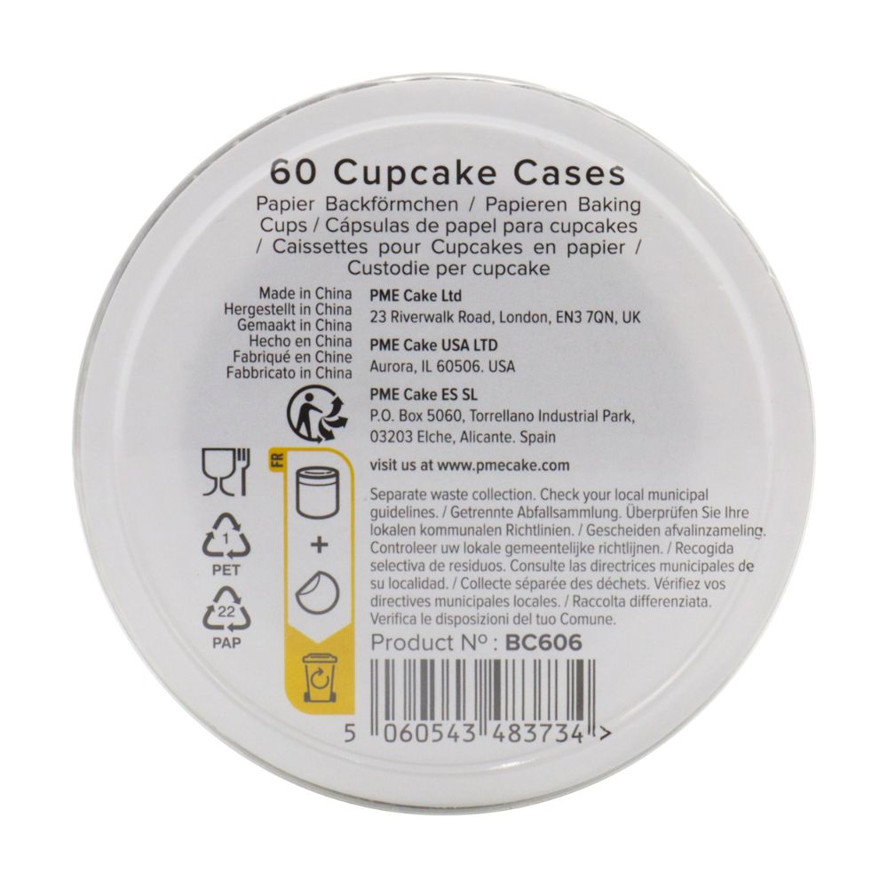 PME Black Cupcake Cases x 60