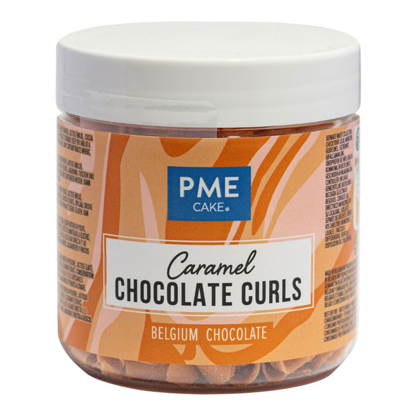 PME Caramel - Belgian Chocolate Curls 85g