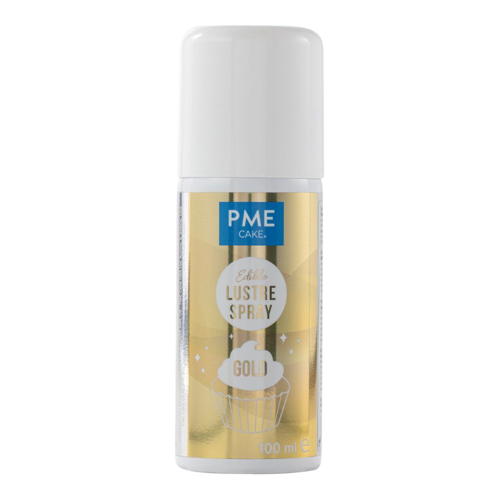 PME Gold Edible Lustre Spray Icing Colouring