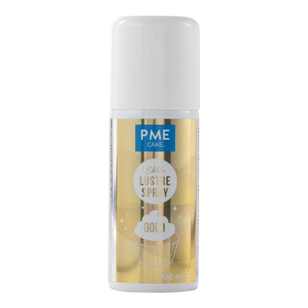 PME Gold Edible Lustre Spray Icing Colouring