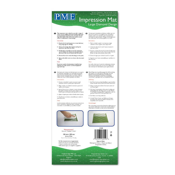 PME Large Diamond Design - Impression Mat