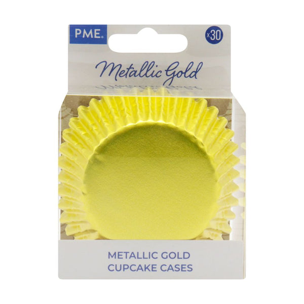 PME Metallic Cupcake Cases x 30 - Gold