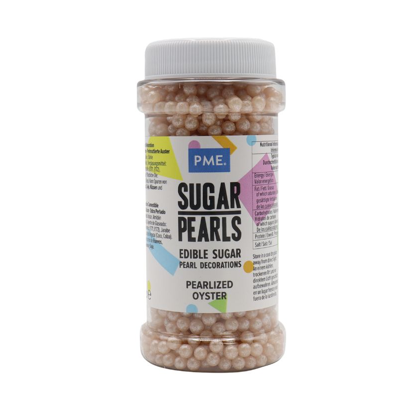 PME Oyster - 4mm Pearlised Sugar Pearls 100g
