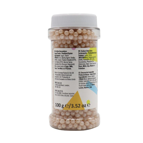 PME Oyster - 4mm Pearlised Sugar Pearls 100g