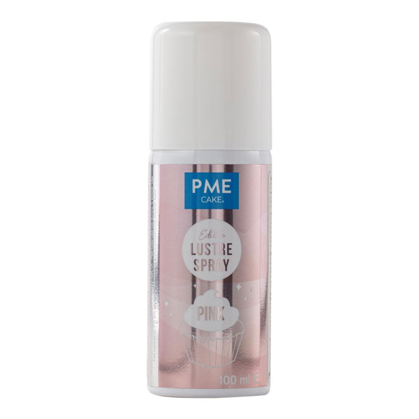 PME Pink Edible Lustre Spray Icing Colouring 100ml
