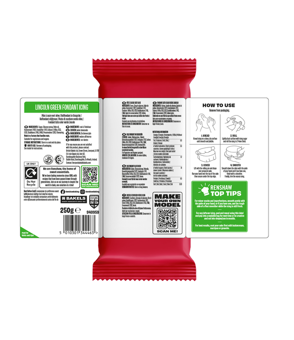 Renshaw Lincoln Green - Just Roll With It Sugarpaste Fondant Icing