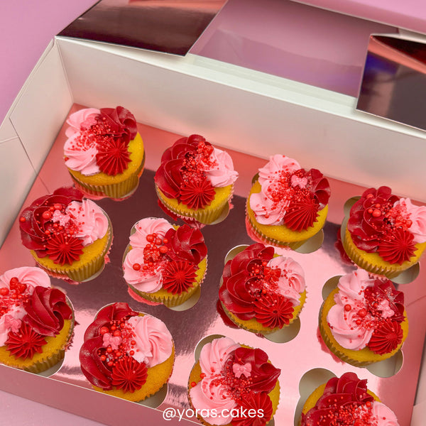 Simply Making Pink Metallic Cupcake Box Pack Of 2