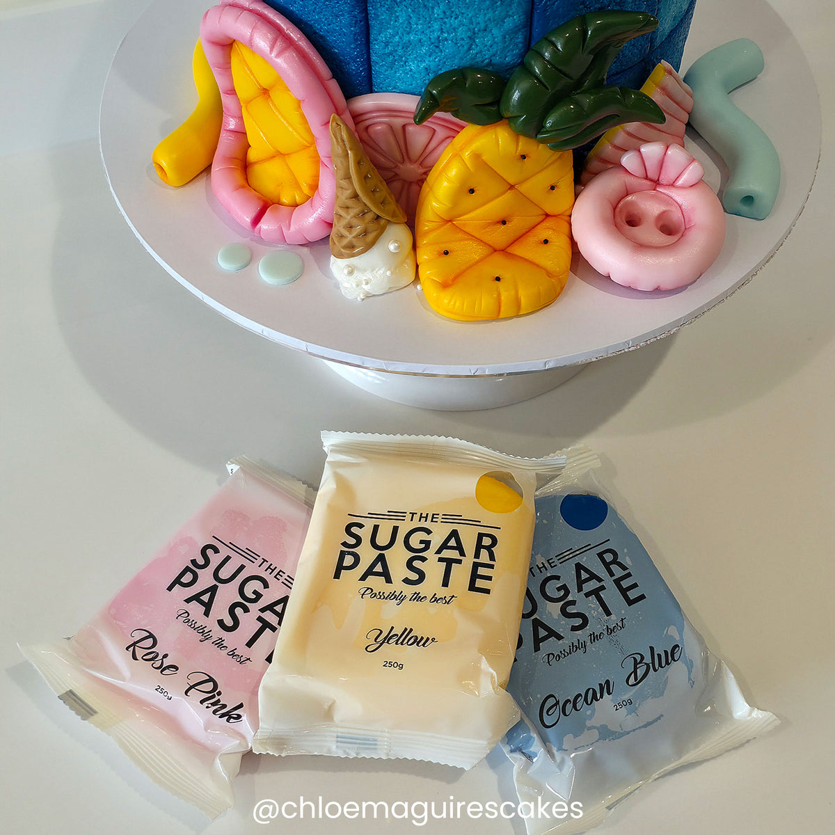 THE SUGAR PASTE Beach Days The Sugar Paste Bundle (Rose Pink, Yellow, Ocean Blue)