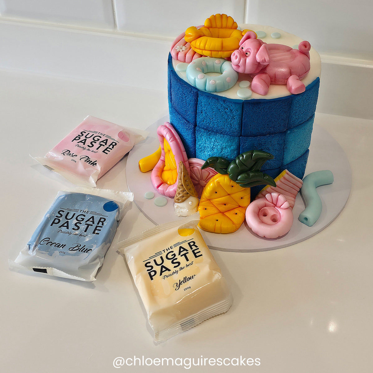 THE SUGAR PASTE Beach Days The Sugar Paste Bundle (Rose Pink, Yellow, Ocean Blue)