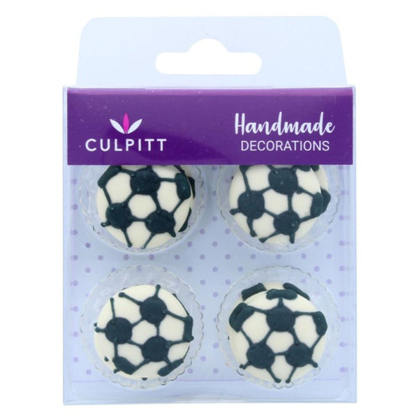 Culpitt Football Edible Sugar Toppers Set Of 12