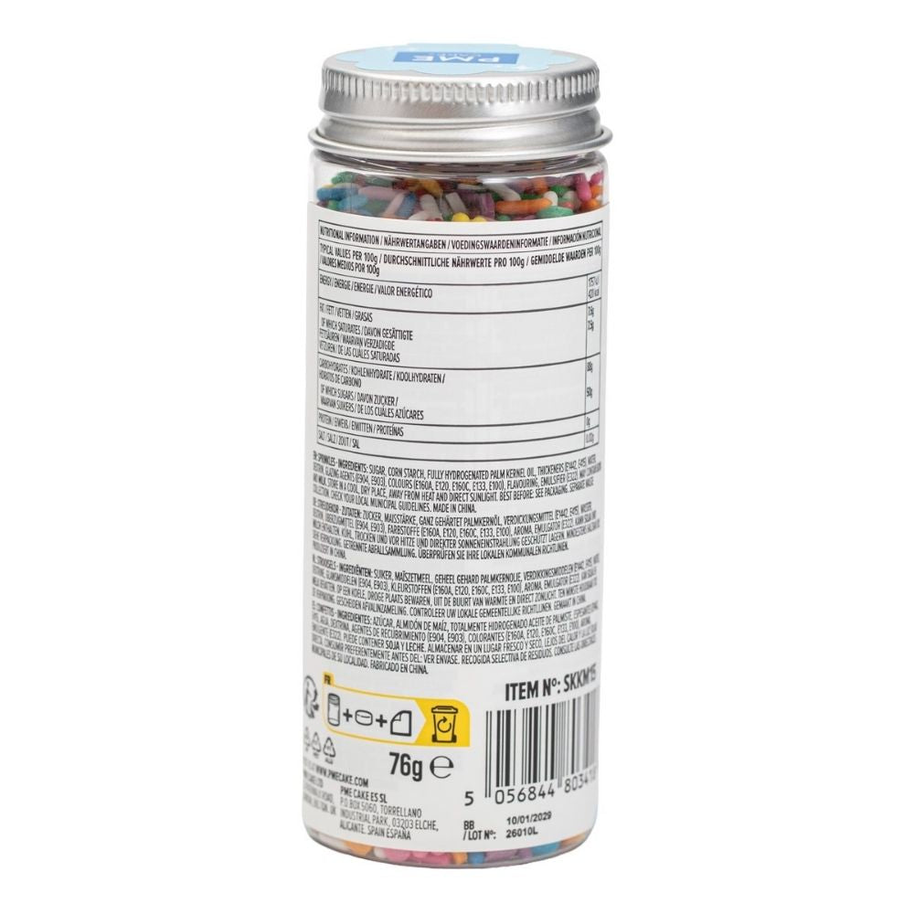 PME Rainbow Sprinkle Mix 76g