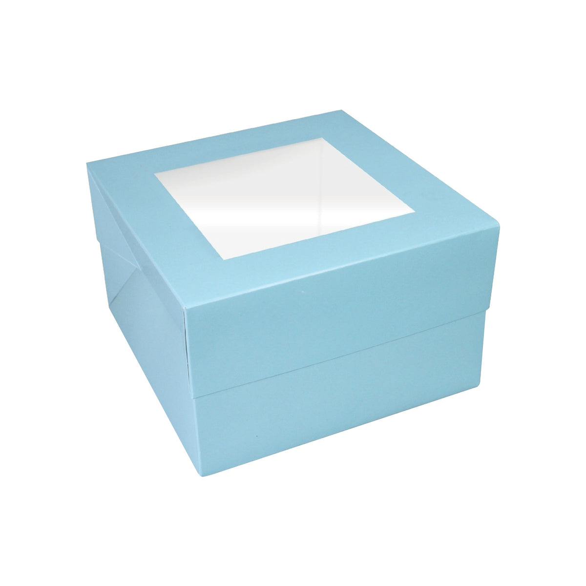 Simply Making Baby Blue Square Matt Finish Cake Box With Window