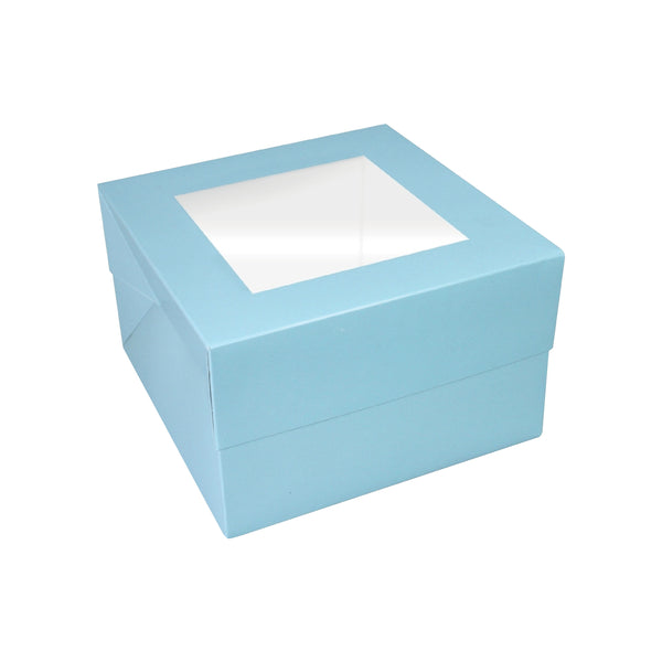 Simply Making Baby Blue Square Matt Finish Cake Box With Window