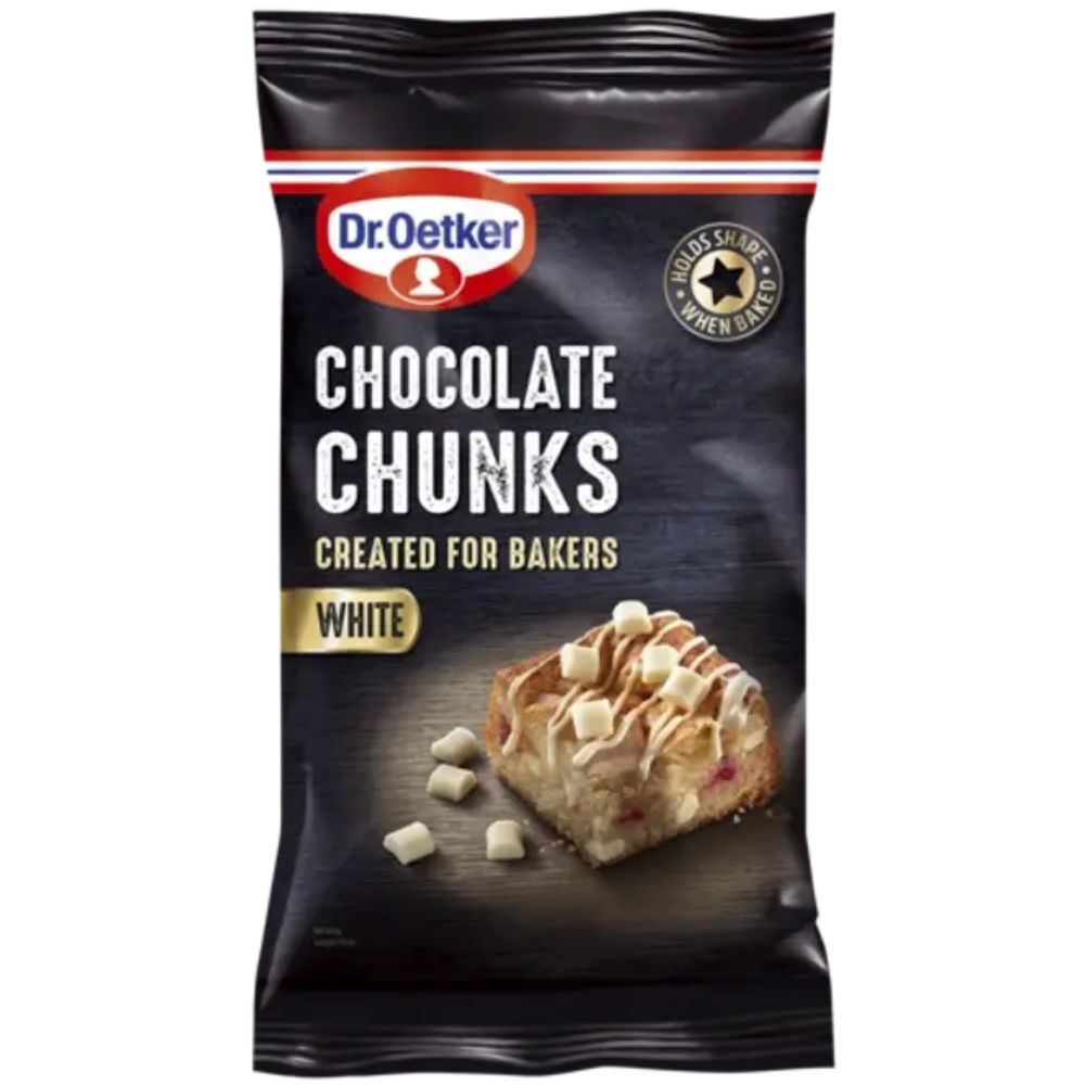Dr. Oetker White Chocolate Chunks 100g