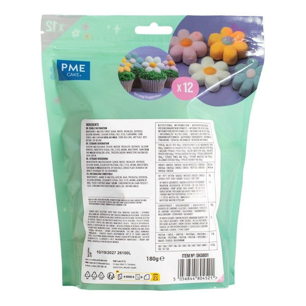 PME Pastel Flowers Marshmallows Pack of 12